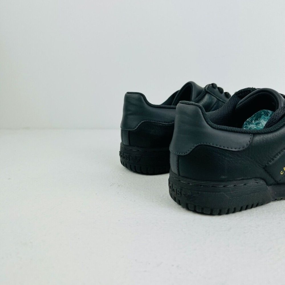 Adidas Calabasas Powerphase Yeezy Black Leather Low Top Tennis Trainers UK 7 - Picture 7 of 9